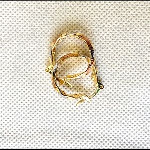 Cracco Hoop laminated gold. New.